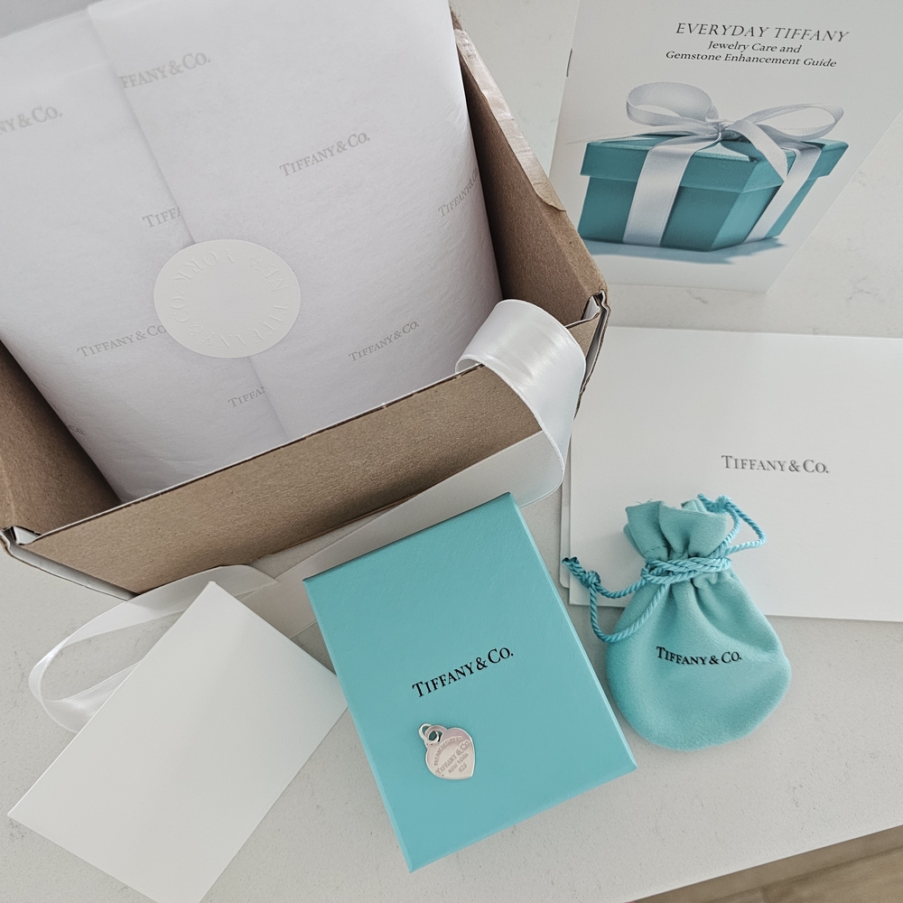 Return To Tiffany Small Heart Tag Pendant Charm In Sterling Silver